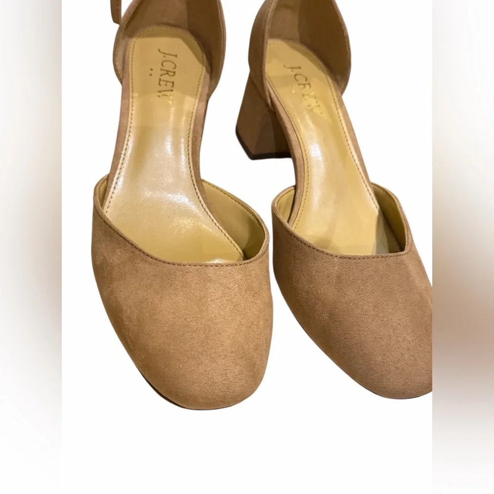 J. Crew‎ Beige Block Heel.